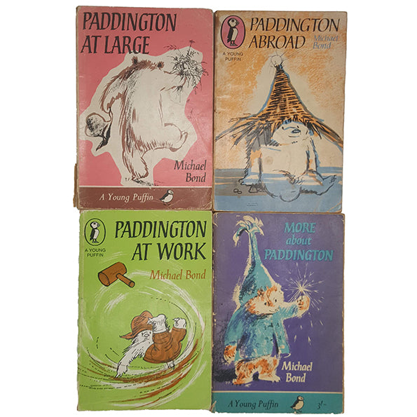 Four Paddington Bear Adventures by Michael Bond - Puffin, 1960s