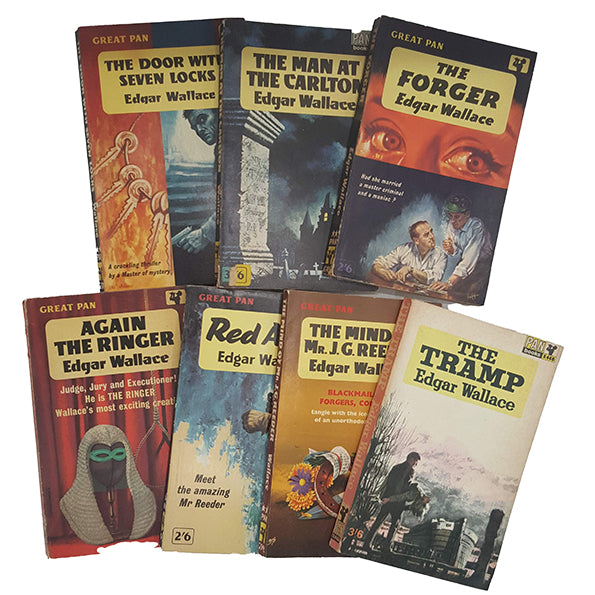 Edgar Wallace Paperback Collection - Pan, 1960s (7 Books)