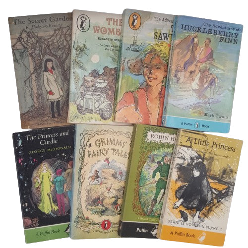 Classic Fiction Paperback Collection - Puffin, 1950-70s (8 Books)