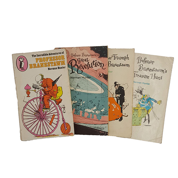 The Incredible Adventures of Professor Branestawn by Norman Hunter Series - Puffin, c.1970s (4 Books)