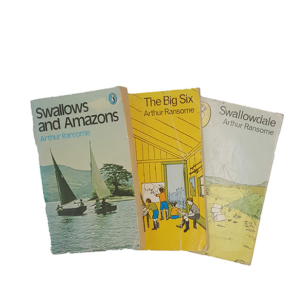 Swallows and Amazons; Swallowdale; The Big Six by Arthur Ransome - Puffin, c1977 (3 Books)