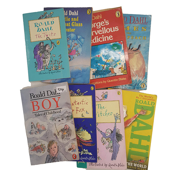 Roald Dahl 8 Vintage Puffin Paperbacks, 1984-2013 (8 Books)