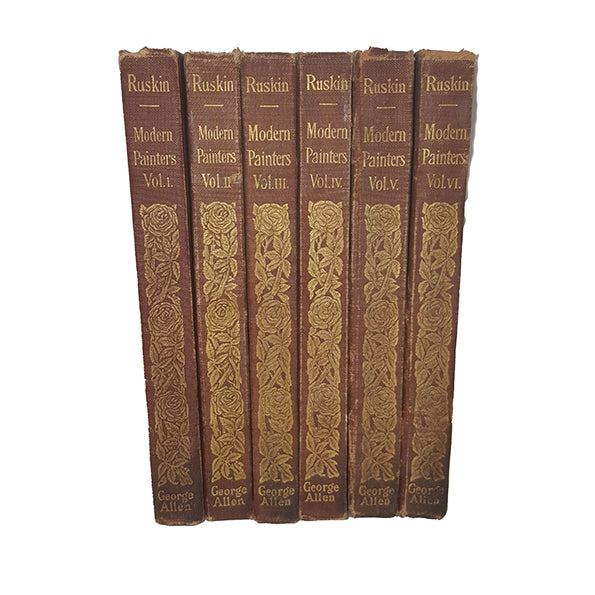 Ruskin's Modern Painters I-VI - George Allen, 1904 (6 Books)
