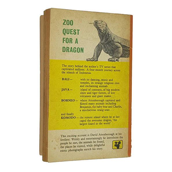 Zoo Quest for a Dragon by David Attenborough - Pan Books 1961