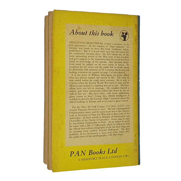 Operation Heartbreak by Duff Cooper - Pan Books 1954