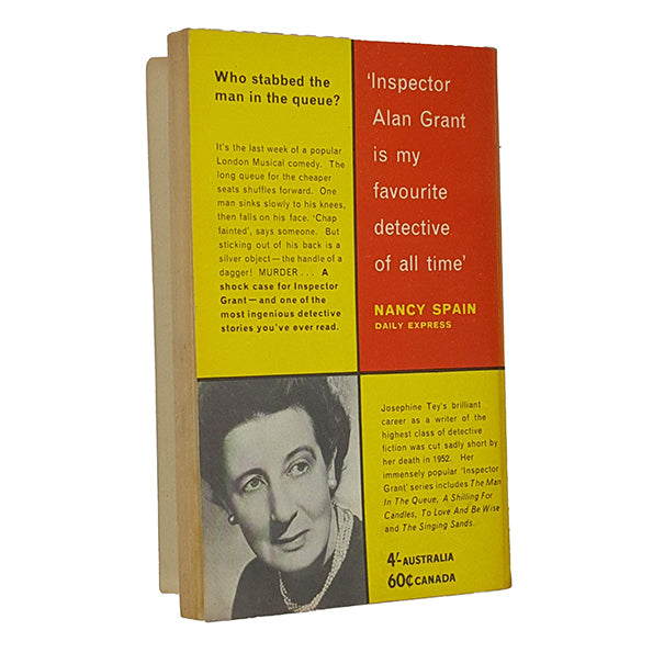 The Man in the Queue by Josephine Tey - Pan Books 1964