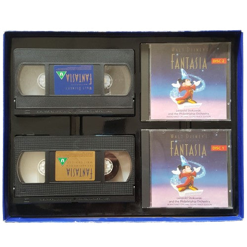 Walt Disney's Masterpiece Fantasia Deluxe Commemorative Edition, 1992 Videos and Cds in Box