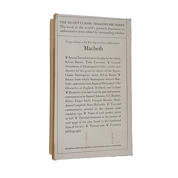 William Shakespeare's Macbeth - Signet 1963