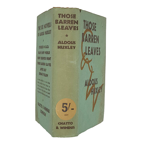 Aldous Huxley's Those Barren Leaves - Chatto &amp; Windus 1940