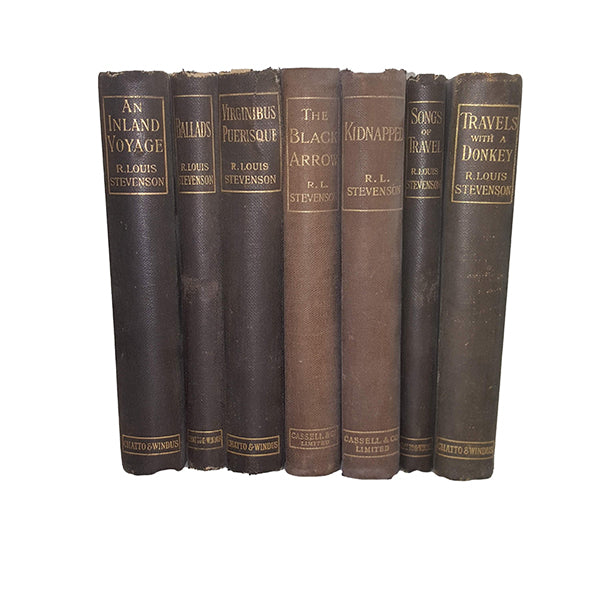 R. L. Stevenson Collected Works Kidnapped etc. - Chatto &amp; Windus, 1900-5 (7 books)