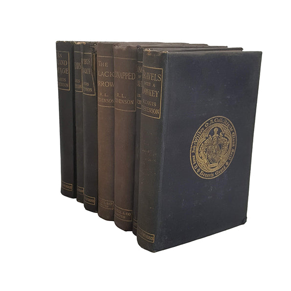 R. L. Stevenson Collected Works Kidnapped etc. - Chatto &amp; Windus, 1900-5 (7 books)