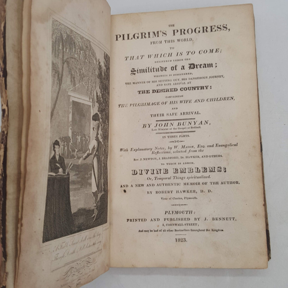 John Bunyan's The Pilgrim's Progress - J. Bennett, 1823