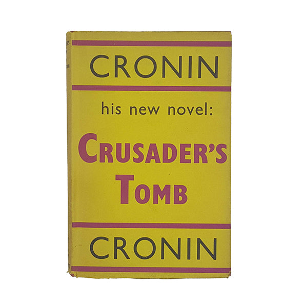 Crusader's Tomb by A. J. Cronin - Gollancz 1956, First Edition