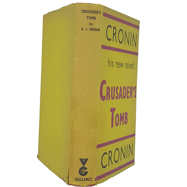 Crusader's Tomb by A. J. Cronin - Gollancz 1956, First Edition