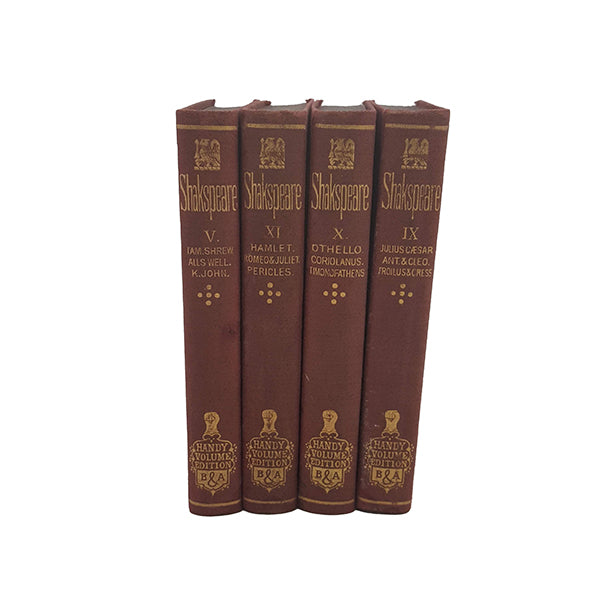 The Handy Volume Shakespeare - Bradbury Evans, c1867 (9 Books)