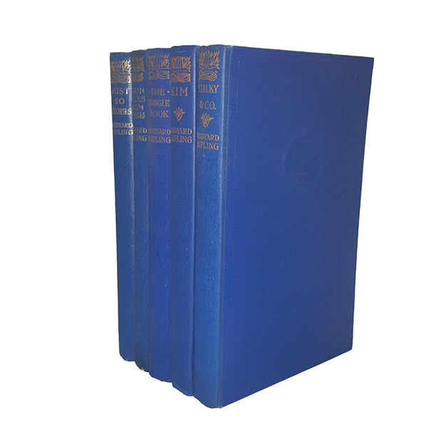 Rudyard Kipling Collected Works - Macmillan, c.1960s (5 Books)