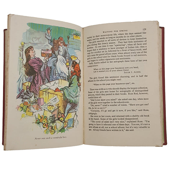 Illustrated What Katy Did At School &amp; What Katy Did Next by Susan Collidge - Heirloom, 1956