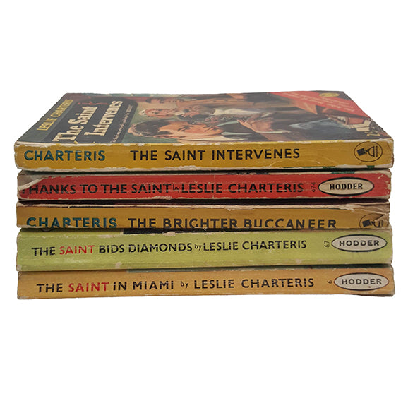 Leslie Charteris' The Saint (5 Book Collection) Pan Books, 1950s