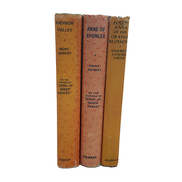 L. M. Montgomery's Anne of Avonlea, Rainbow Valley, Pollyanna of the Orange Blossom - Harrap, 1949-60 (3 Books)
