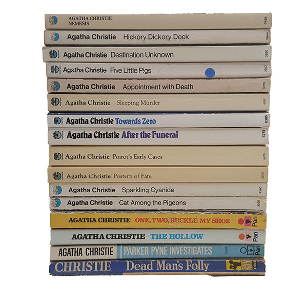Agatha Christie Vintage Paperback Collection, c.1970 (17 Books)