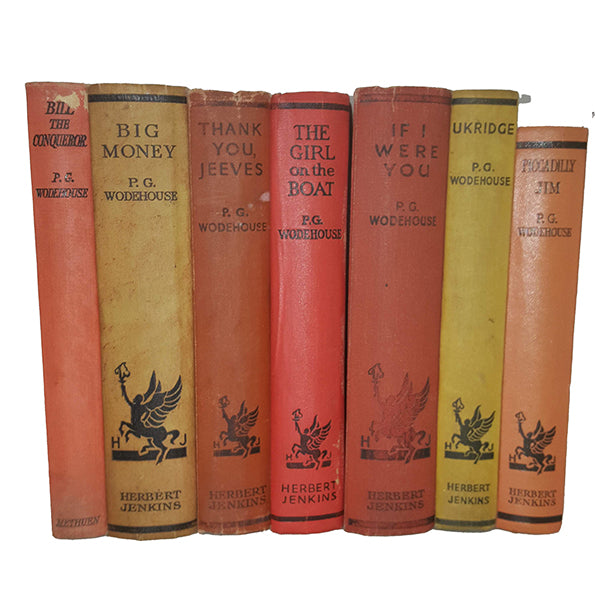 P.G. Wodehouse Well-Loved Works - Herbert Jenkins, 1930s (7 Books)