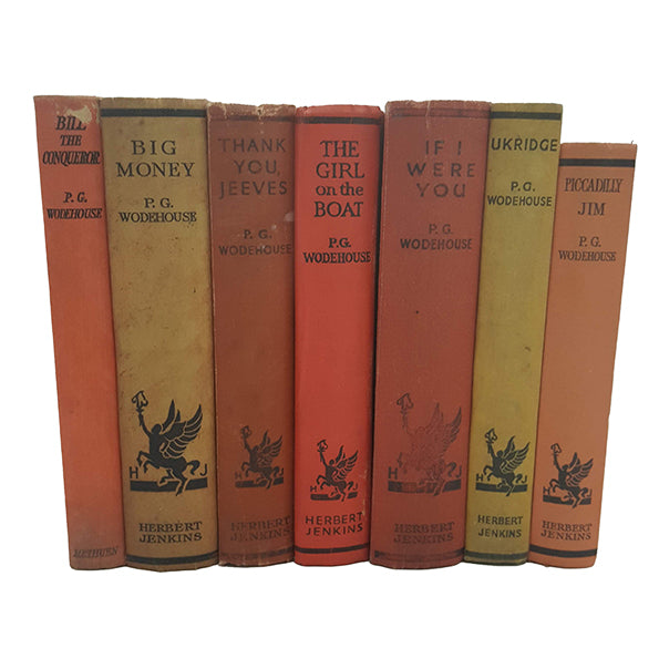 P.G. Wodehouse Well-Loved Works - Herbert Jenkins, 1930s (7 Books)