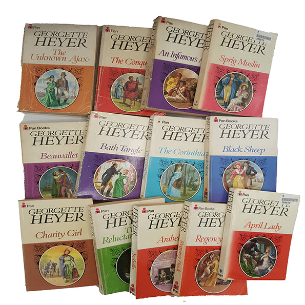 Georgette Heyer Vintage Pan Paperbacks, 1960s (26 Books)