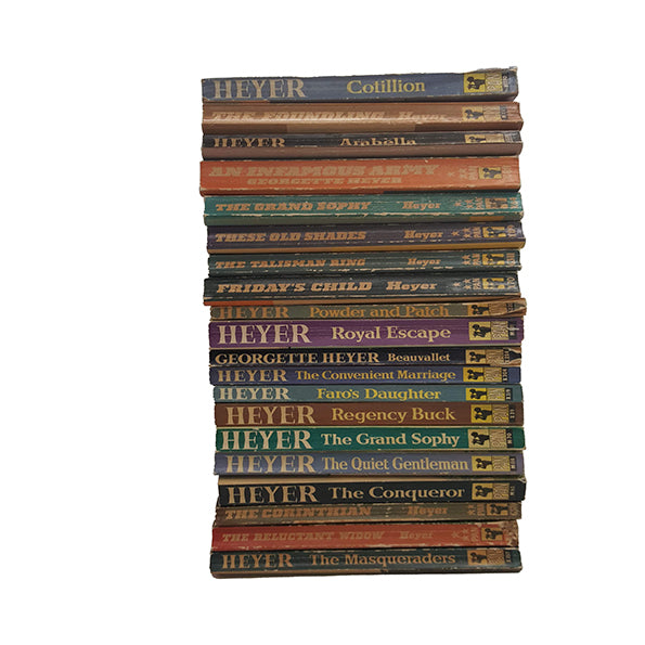 Georgette Heyer Vintage Pan Paperbacks, 1960s (20 Books)