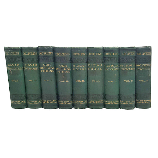 Charles Dickens' Collected Works - Chapman and Hall, c.1890 (9 Books)