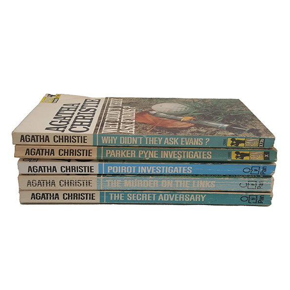 Agatha Christie Vintage Paperbacks, 1960s (5 Books)