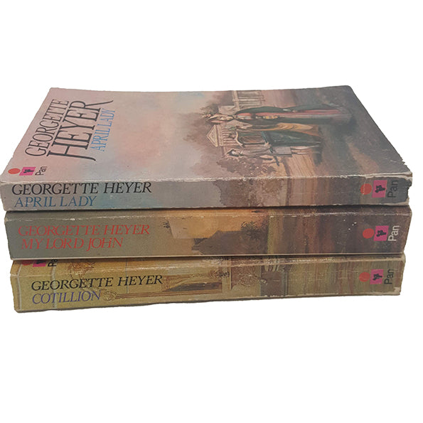 Georgette Heyer 3 Vintage Pan Paperbacks, c.1980s