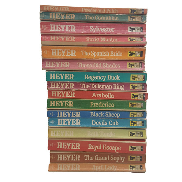 Georgette Heyer Vintage Pan Paperbacks, 1960s (16 Books)