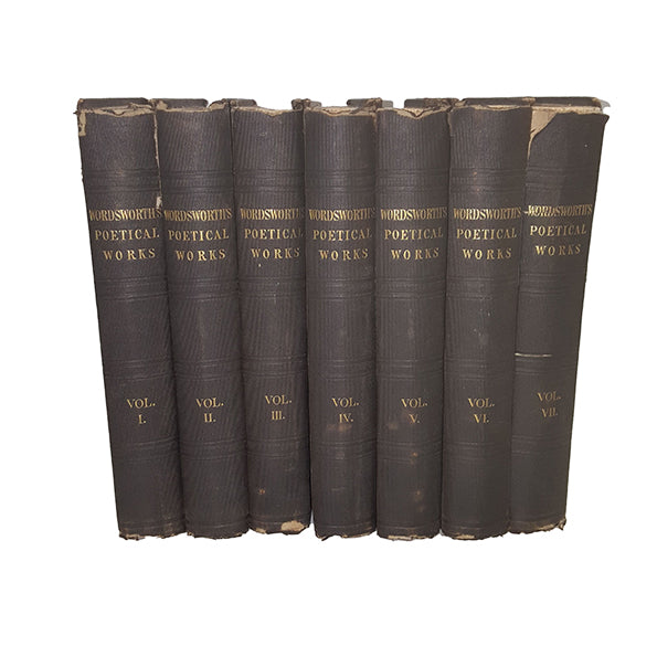 Wordsworth's Poetical Works 1-7 - E Moxon (7 Books)