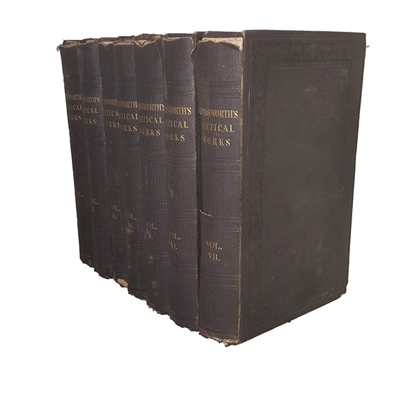 Wordsworth's Poetical Works 1-7 - E Moxon (7 Books)