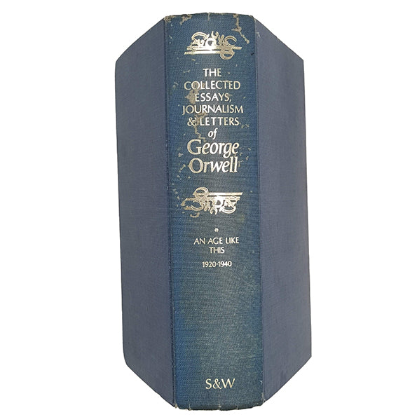 George Orwell's Collected Essays, Journalism and Letters Volume I - Secker, 1969