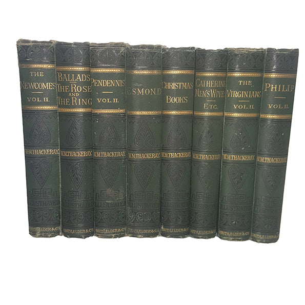 W. M. Thackeray Collected Works - Smith, Elder &amp; Co., 1892 (8 Books)