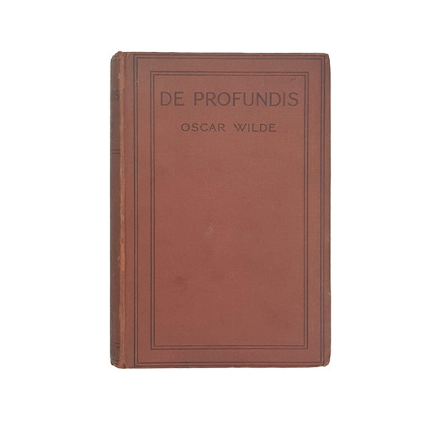 De Profundis by Oscar Wilde - Methuen, 1923