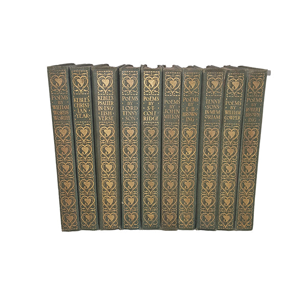 Poems by Tennyson Etc. Decorative Poetry Collection (10 Books)