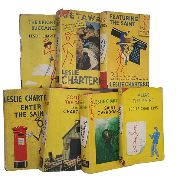 Leslie Charteris' The Saint (7 Book Collection) Hodder and Stoughton, 1950s