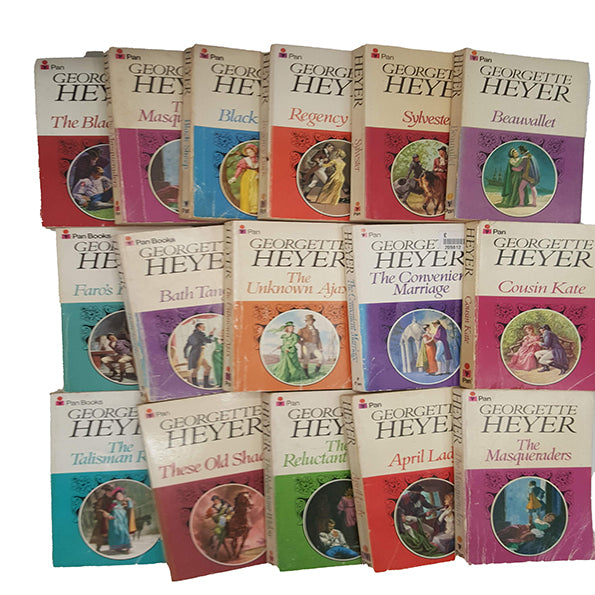 Georgette Heyer 29 Vintage Pan Paperbacks, 1960s (29 Books)