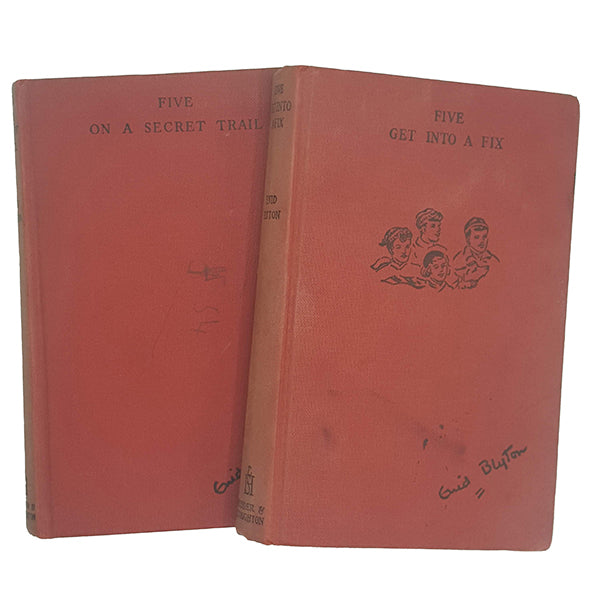 Five on a Secret Trail and Five Get Into a Fix by Enid Blyton - Hodder, 1956-8 (2 Books)