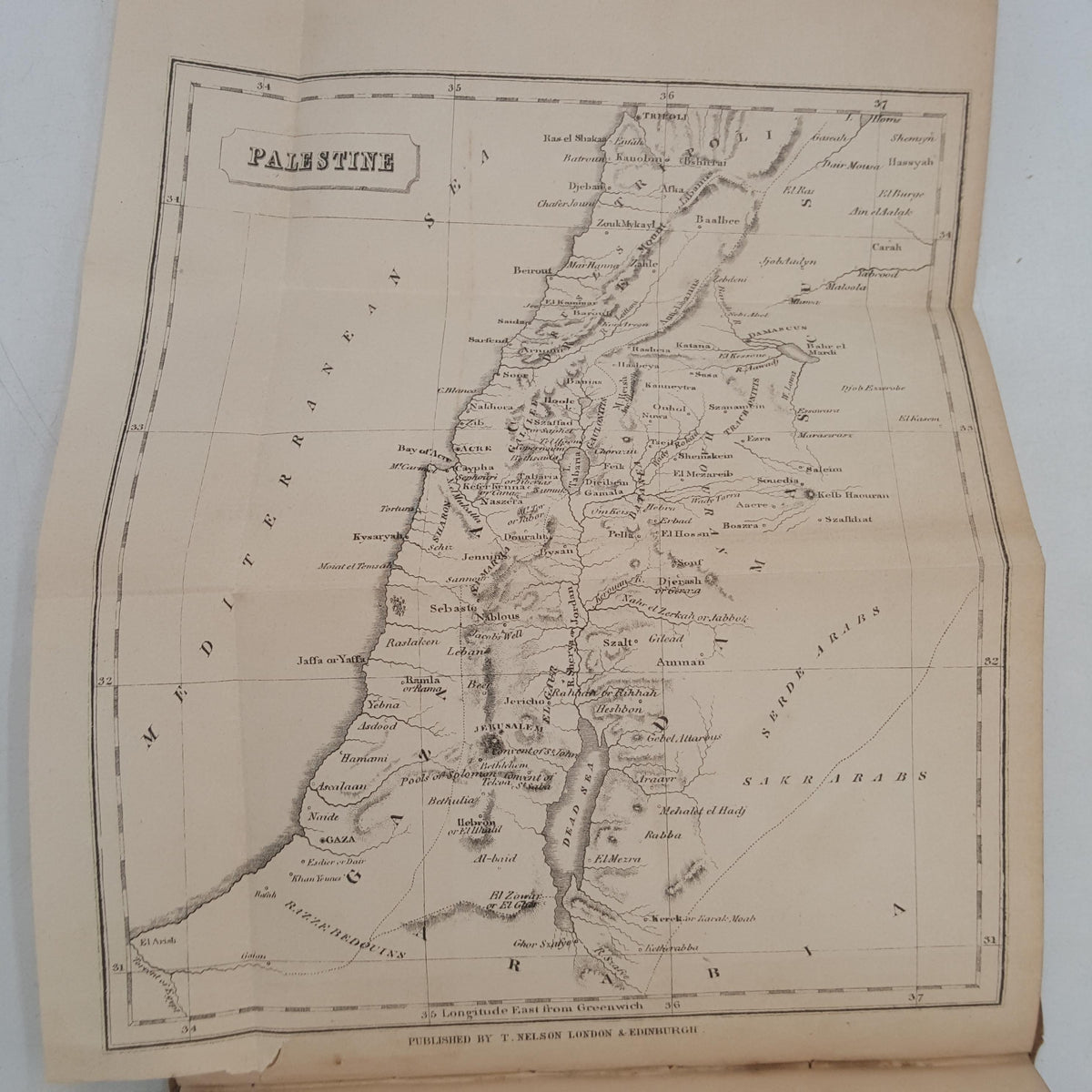 Palestine; or, The Holy Land by Rev. M. Russell - Nelson, 1854