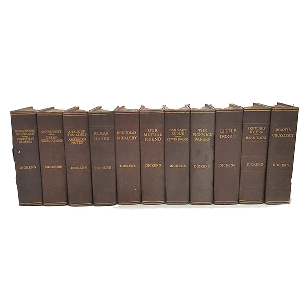 Charles Dickens' Collected Works - Odhams (11 Brown Books)