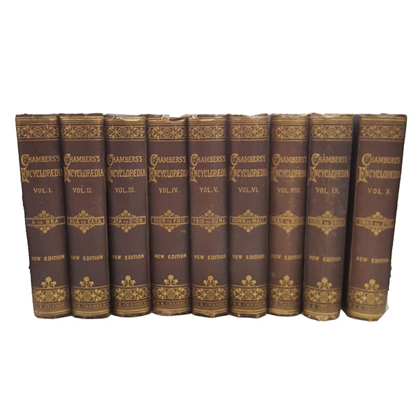Chambers Encyclopaedia Collection 1888 (9 Books)