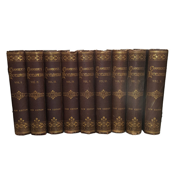 Chambers Encyclopaedia Collection 1888 (9 Books)