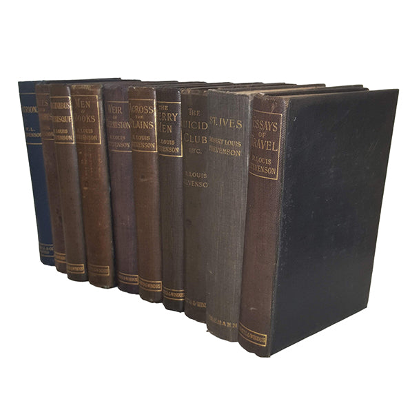 R. L. Stevenson Collected Works Catriona etc. - Chatto &amp; Windus, 1892-1905 (10 books)