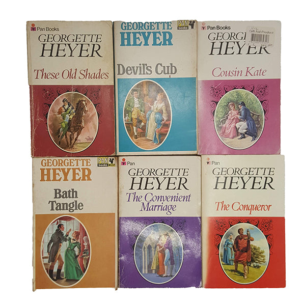 Georgette Heyer Vintage Pan Paperbacks, 1960s (13 Books)