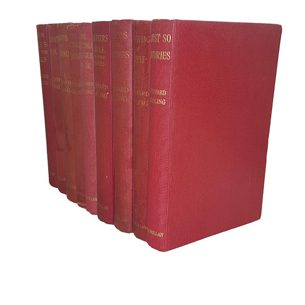 Rudyard Kipling Collected Works - Macmillan, c1900-30s (10 Books)