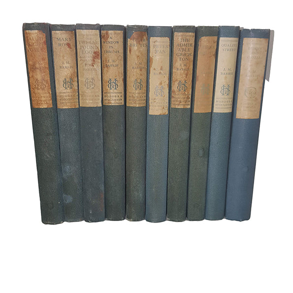 J. M. Barrie Collected Works - 10 Books, c.1928 (Includes Peter Pan)