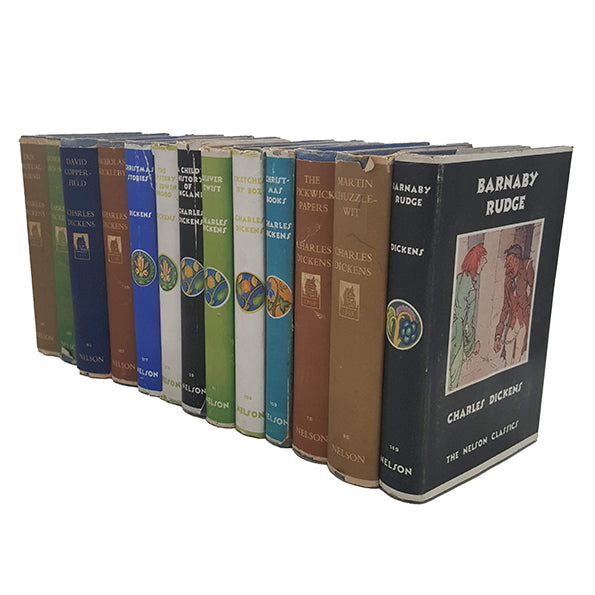 Charles Dickens' Collected Works - Nelson, c.1940s (13 Books)